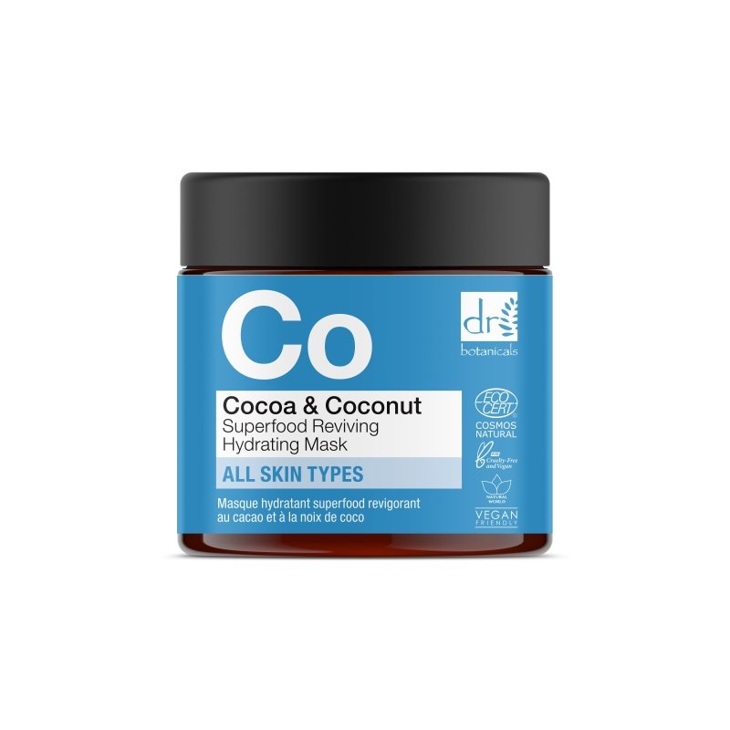 Cocoa & Coconut Superfood Reviving Hydrating Mask 60ml - Dr Botanicals