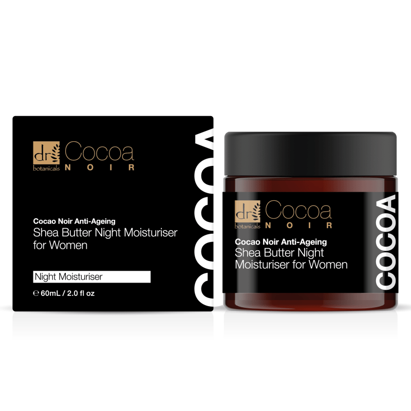 Cocoa Noir Anti - Ageing Shea Butter Night Moisturiser 60ml - Dr Botanicals