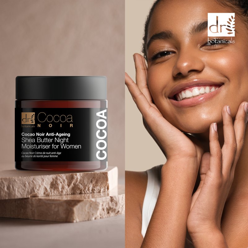 Cocoa Noir Anti - Ageing Shea Butter Night Moisturiser 60ml - Dr Botanicals