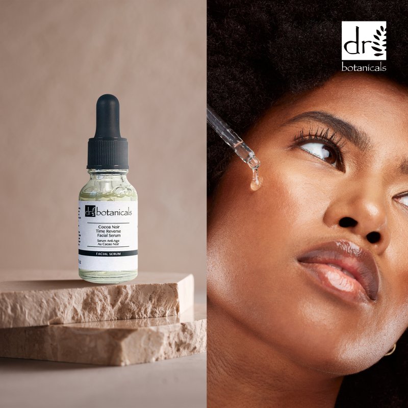 Cocoa Noir Time Reverse Facial Serum 15ml - Dr Botanicals