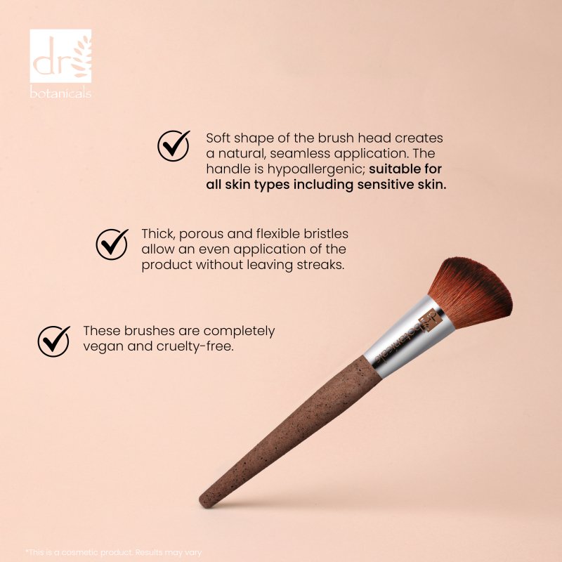 Coffee Ground Blush Brush - Dr Botanicals