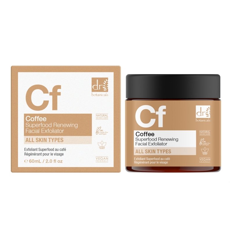 Coffee Superfood Renewing Facial Exfoliator 60ml - Dr Botanicals