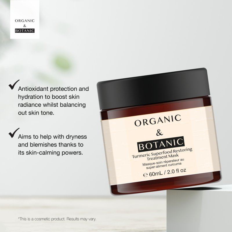 Masque de traitement réparateur aux superaliments au curcuma 60 ml 