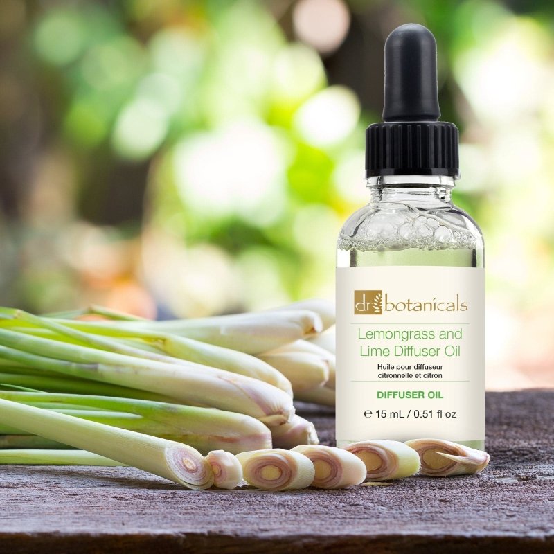 Energising Lemongrass & Lime Diffuser Oil 15ml - Dr Botanicals