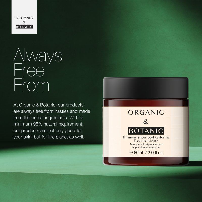 Masque de traitement réparateur aux superaliments au curcuma 60 ml 