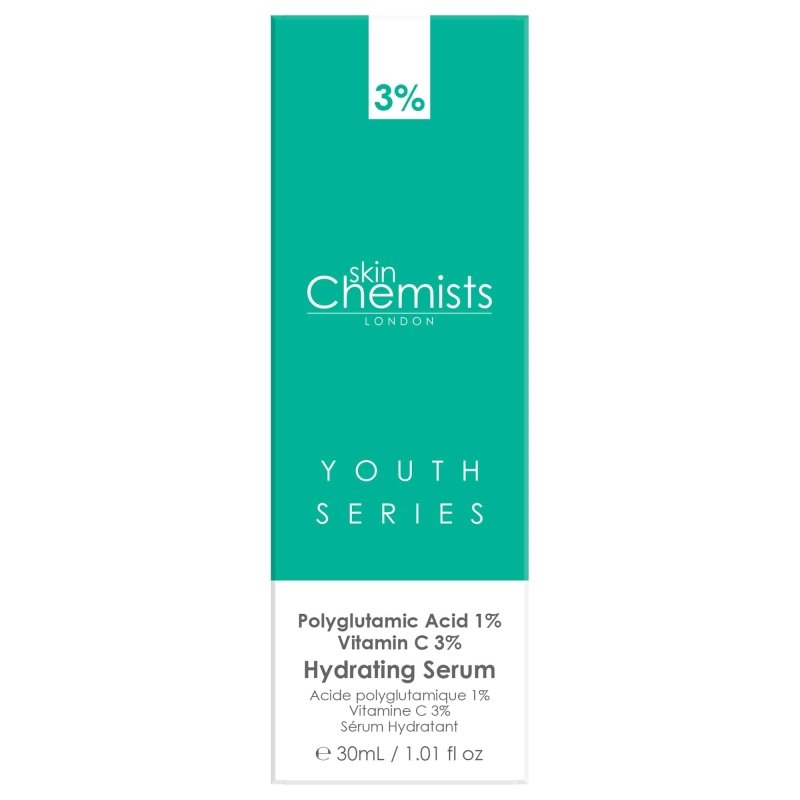 Hydrating Serum Polyglutamic Acid 1%, Vitamin C 3% 30ml - Dr Botanicals