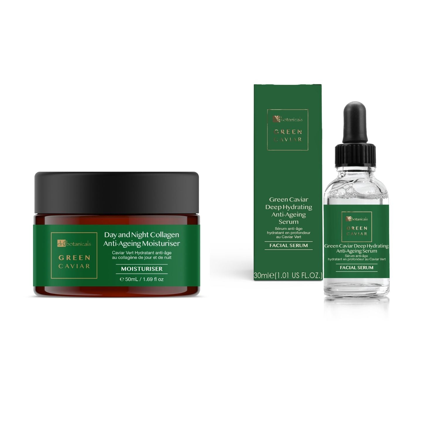 Green Caviar Anti-Ageing Moisturiser & Serum Kit