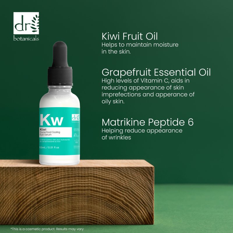 Kiwi Superfood Cooling Eye Serum 15ml - Dr Botanicals