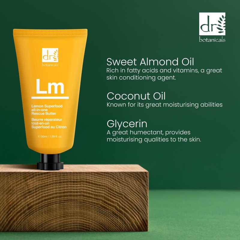 Lemon Superfood All - In - One Rescue Butter 50ml - Dr Botanicals