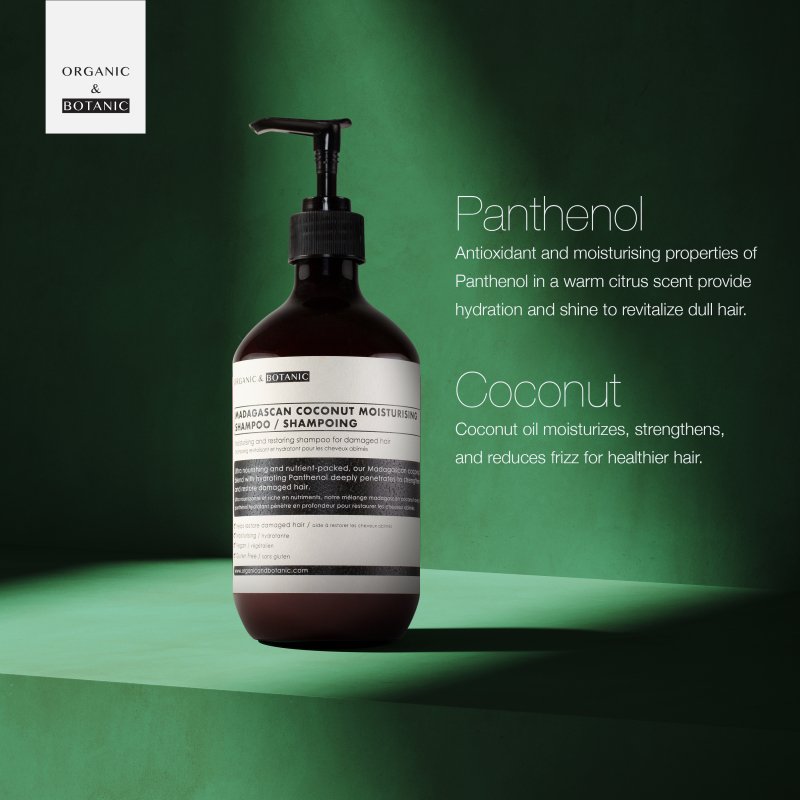 Madagascan Coconut Moisturising Shampoo 500ml - Dr Botanicals