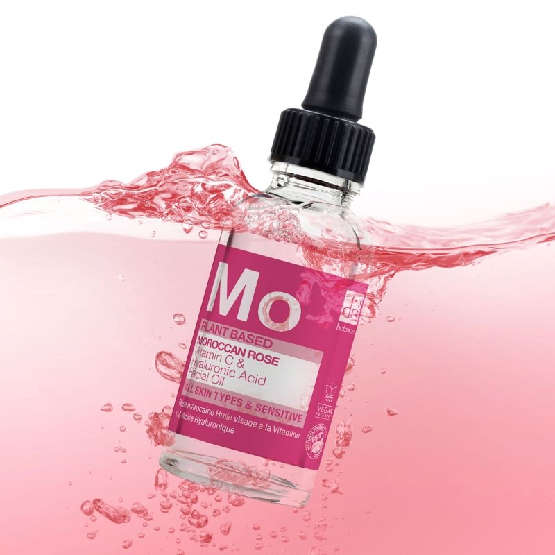 Moroccan Rose Facial Oil with Hyaluronic Acid & Vitamin C - Dr Botanicals