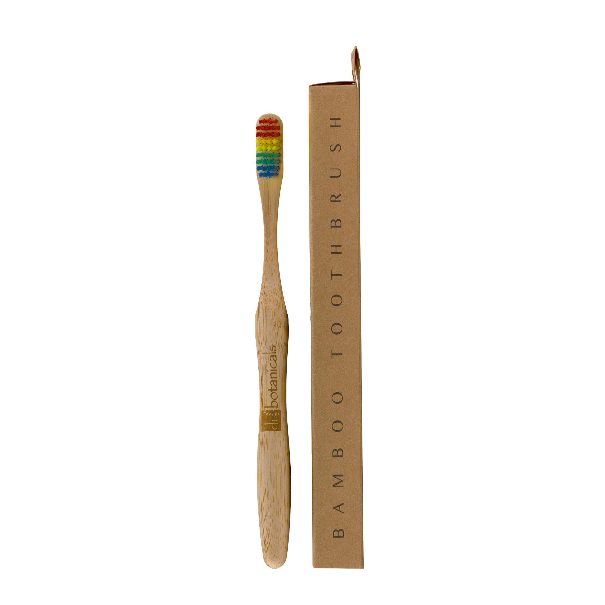 Dr Botanicals Bamboo Toothbrush Rainbow Twin Value Savings Pack