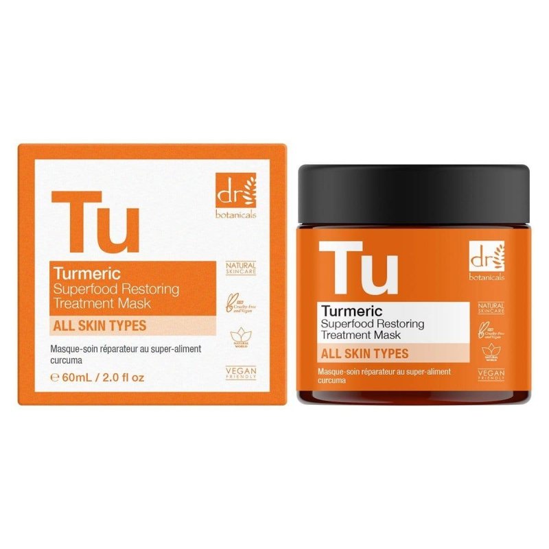 Turmeric Superfood Restoring Treatment Mask 60ml - Dr Botanicals