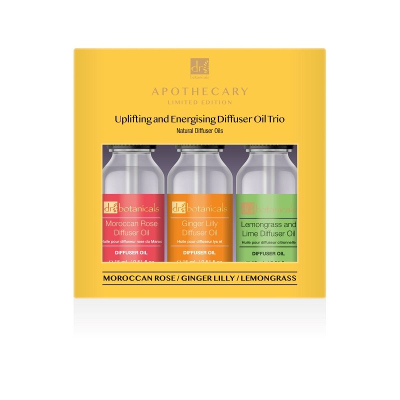 Uplifting and Energising Diffuser Oil Trio - Dr Botanicals