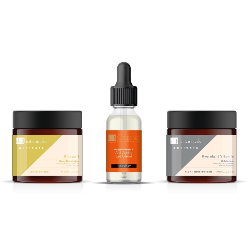 Vitamin C + Omega 3 Overnight Moisture Kit - Dr Botanicals