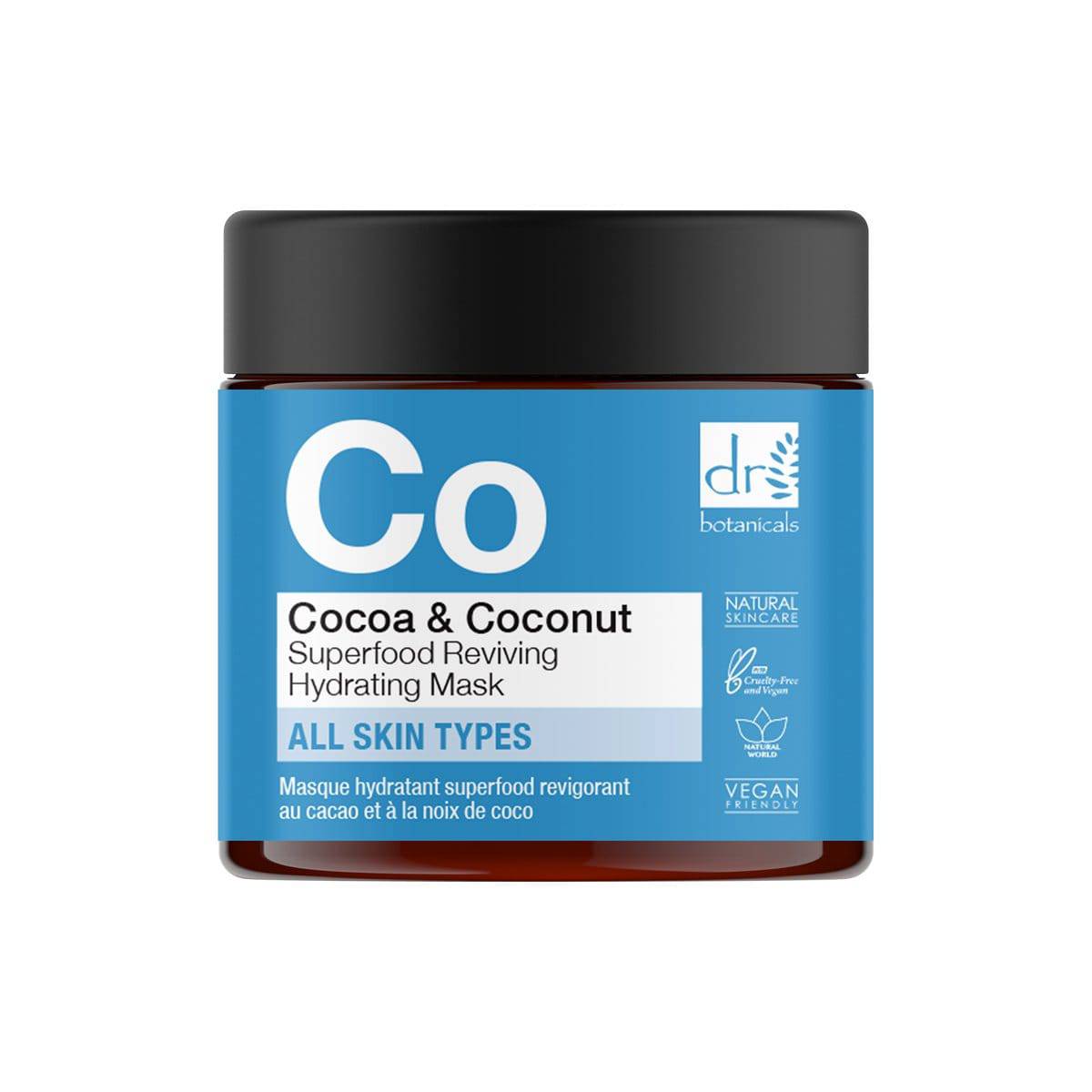 Masque hydratant revitalisant aux superaliments au cacao et à la noix de coco 60 ml 